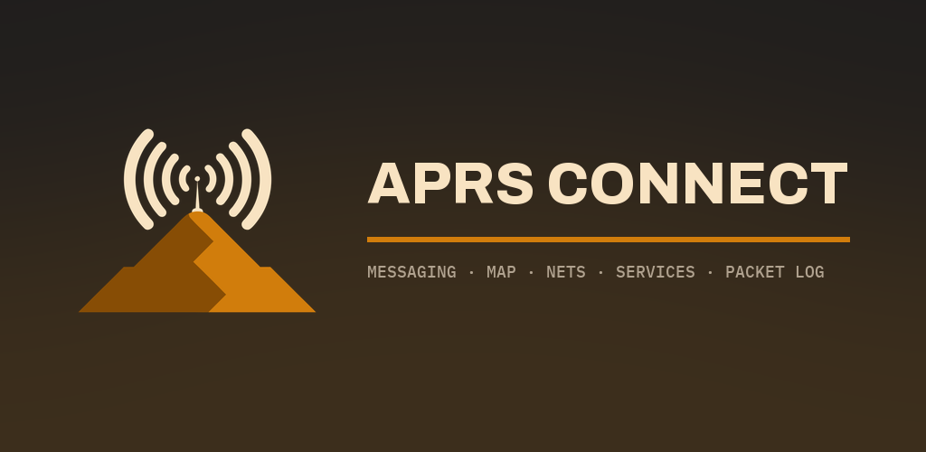 APRS Connect — messaging, map, nets, services, packet log